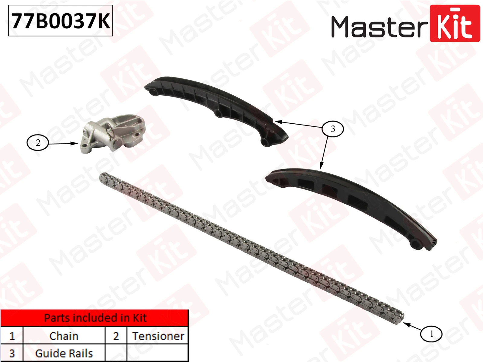 Комплект цепи ГРМ · MASTER KIT 77B0037K