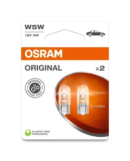 Комплект ламп W5W 12V 5W W2.1x9.5d ORIGINAL LINE качество оригинальной з/ч (ОЕМ) 2шт.(1к-т)