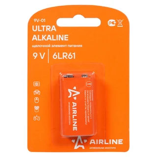 Батарейка 6LR61/Крона 9V щелочная 1 шт. блистер
