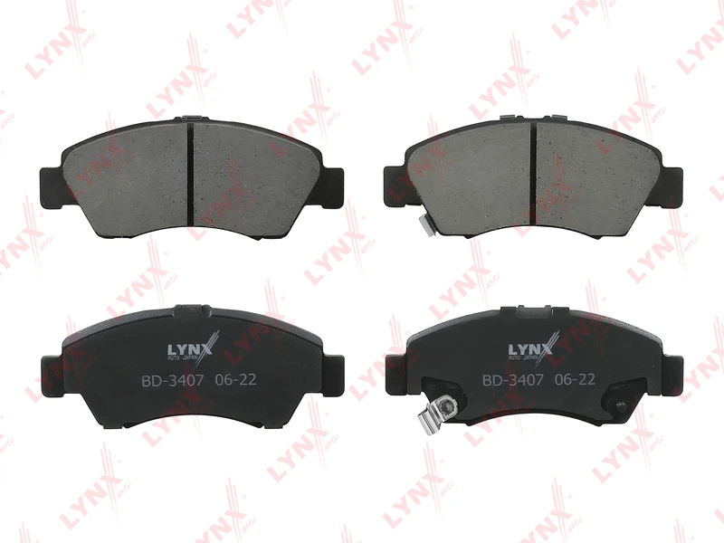 Колодки тормозные дисковые | перед | · LYNXAUTO BD3407