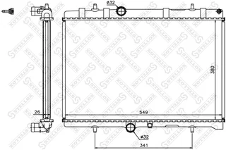 Радиатор Citroen C4/C5 1.6-2.0 04>
