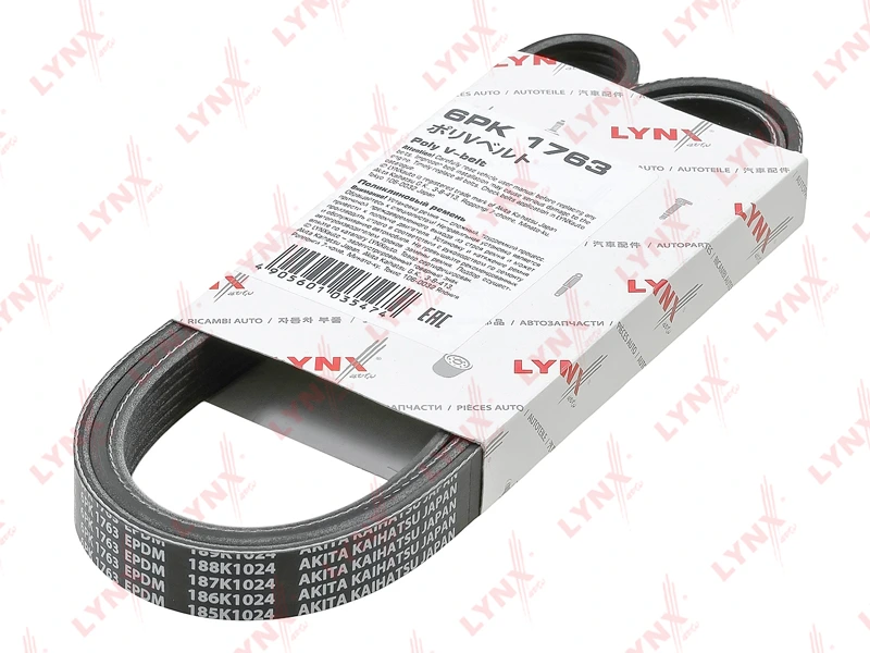 Ремень поликлиновой · LYNXAUTO 6PK1763