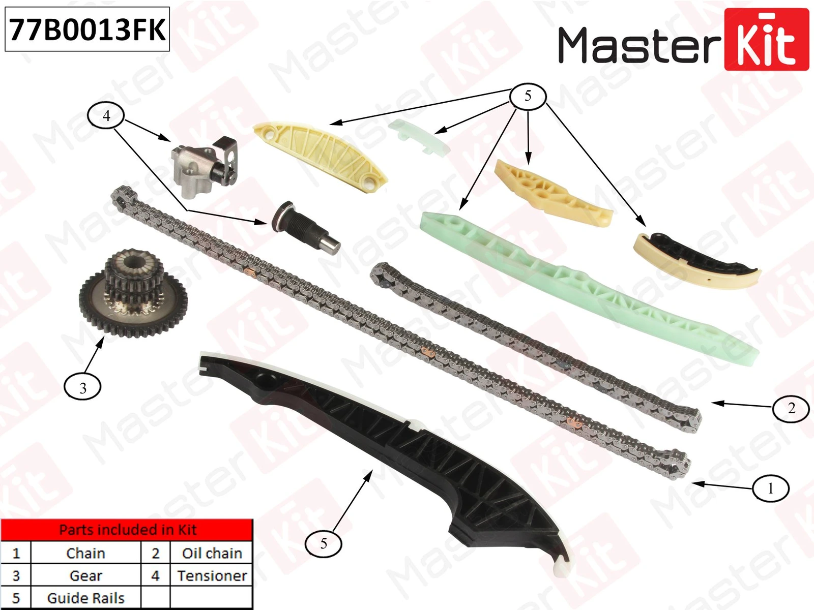 Комплект цепи ГРМ · MASTER KIT 77B0013FK