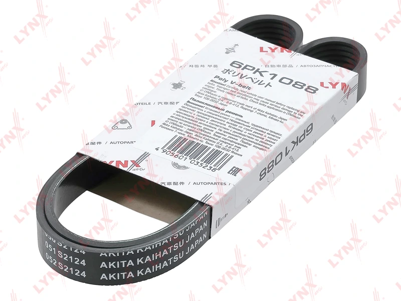Снят с производства 6PK1088 Ремень поликлиновой (EPDM) · LYNXAUTO 6PK1088SP