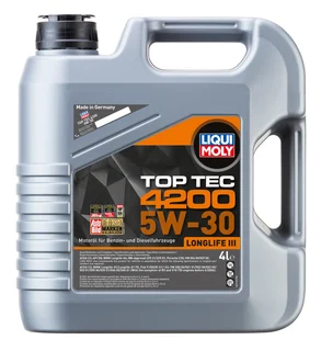 5W-30 Top Tec 4200 New Generation, 4л (НС-синт.мотор.масло)