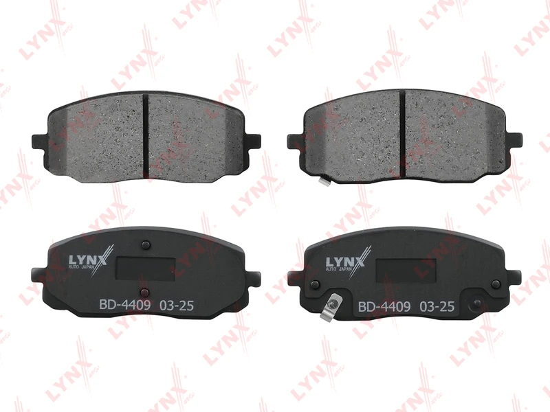 Колодки тормозные дисковые | перед | · LYNXAUTO BD4409
