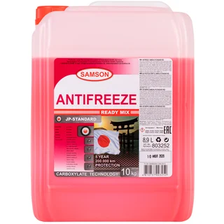 Антифриз, готовый раствор JAPAN-Standard красный -37°C, 10кг