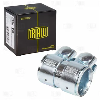 TC45Z Хомут глушителя трубчатый с муфтой D=45 мм L=80 мм (оцинк. сталь) (TC 45 Z)