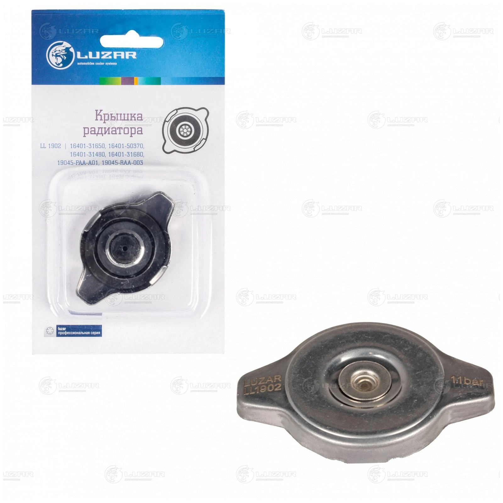 Крышка радиатора Toyota Suzuki Subaru Mazda Honda 1.1 bar мал. клапан LL 1902 · LUZAR LL1902