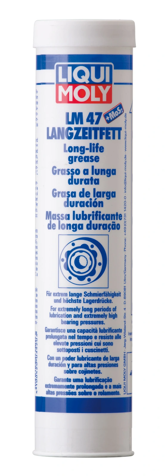 Смазка ШРУС с дисульфидом молибдена LM 47 Langzeitfett + MoS2, 400г · LIQUI MOLY 3520