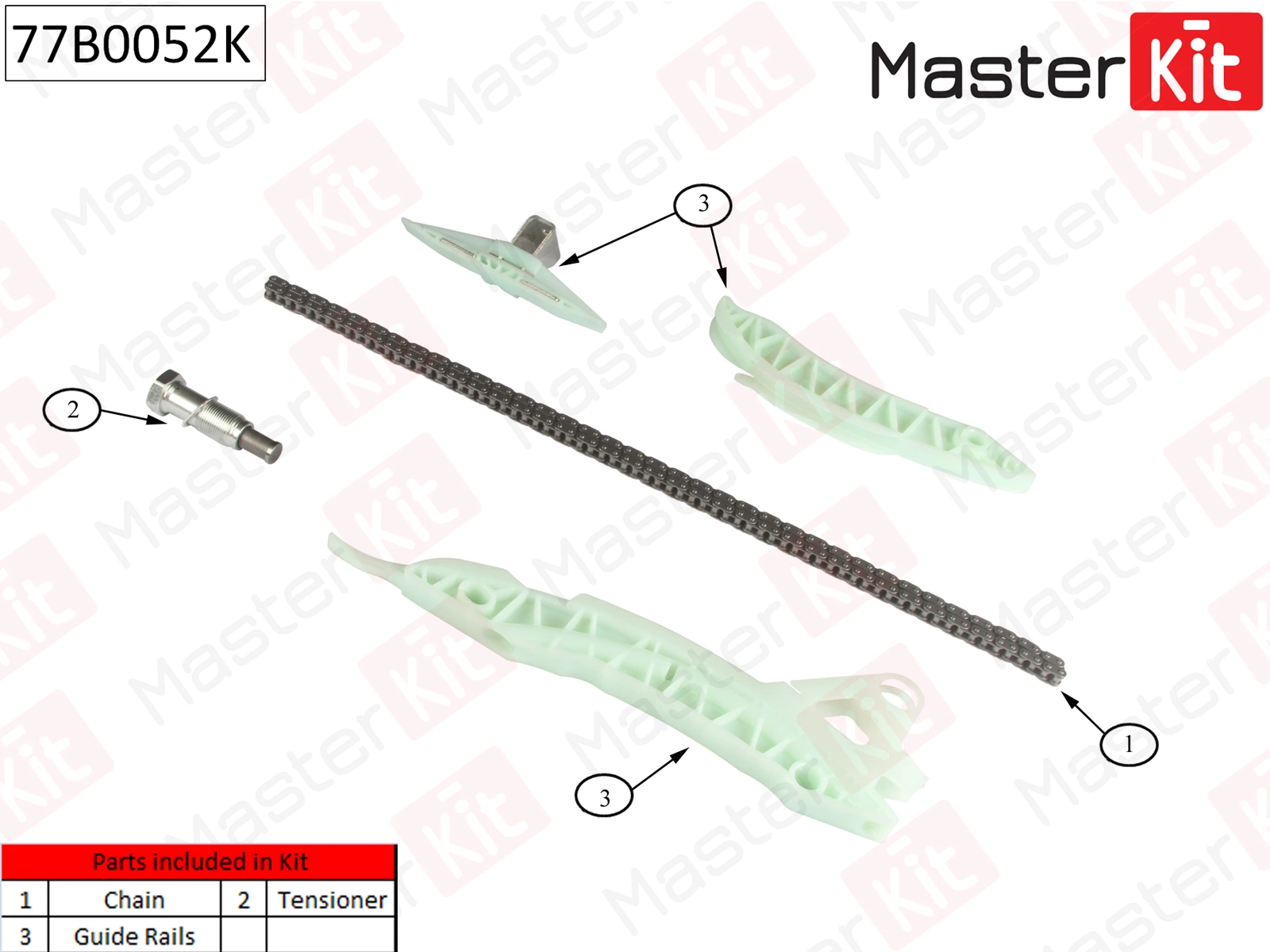 Комплект цепи ГРМ · MASTER KIT 77B0052K