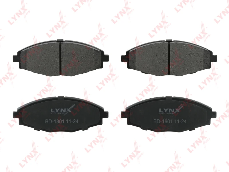 Колодки тормозные дисковые | перед | · LYNXAUTO BD1801