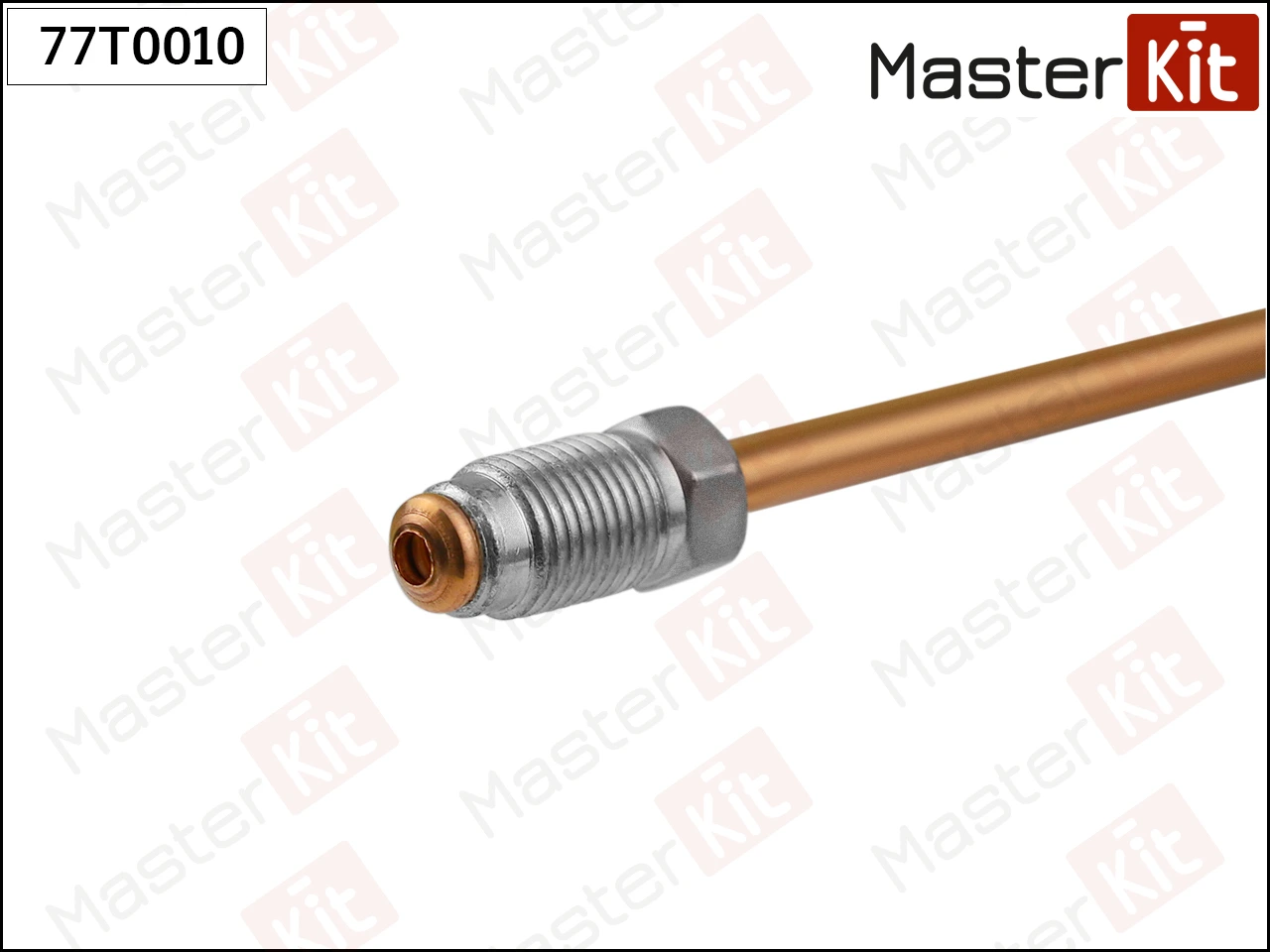 Трубка тормозная M10X1.0, L 16.7mm, S 10, D 5mm длинна 500MM · MASTER KIT 77T0010