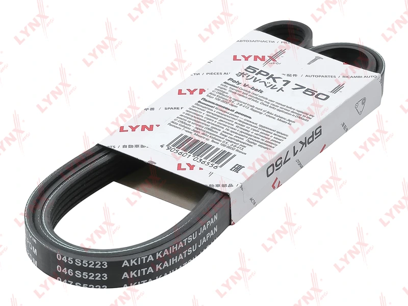 Ремень поликлиновой (EPDM, Power Max) · LYNXAUTO 5PK1750