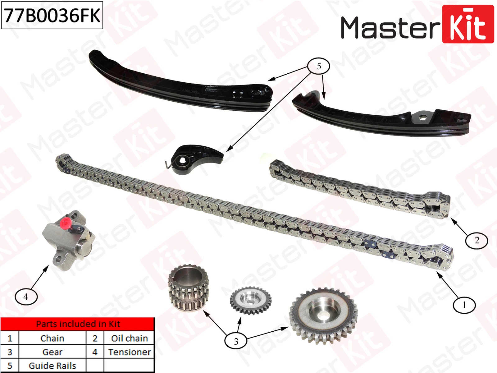 Комплект цепи ГРМ · MASTER KIT 77B0036FK