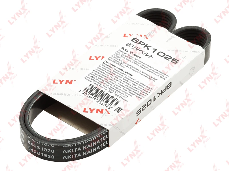 Ремень поликлиновой · LYNXAUTO 6PK1025
