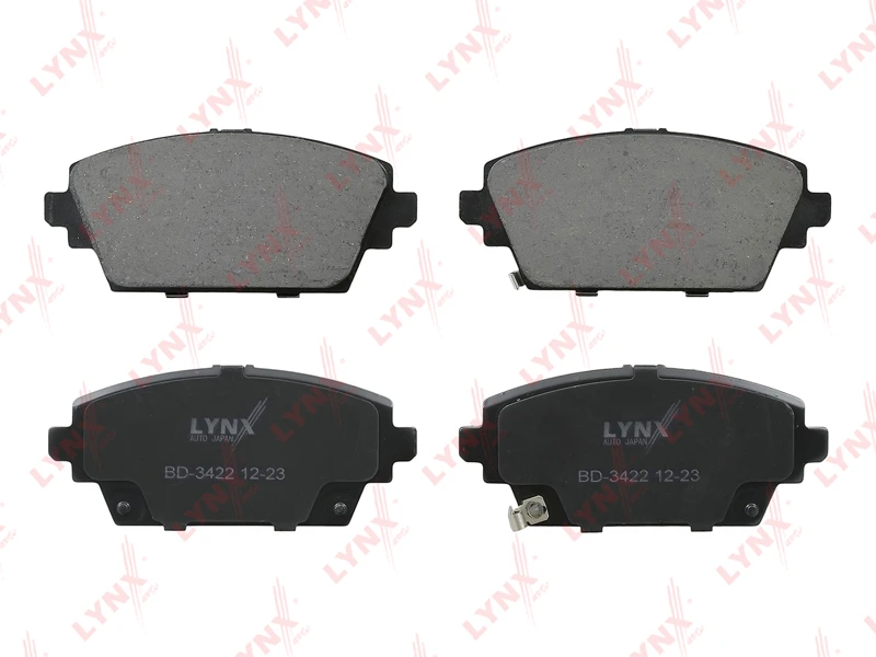 Колодки тормозные дисковые | перед | · LYNXAUTO BD3422