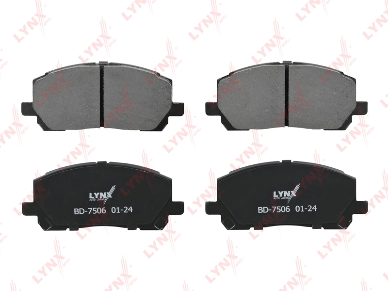 Колодки тормозные дисковые | перед | · LYNXAUTO BD7506