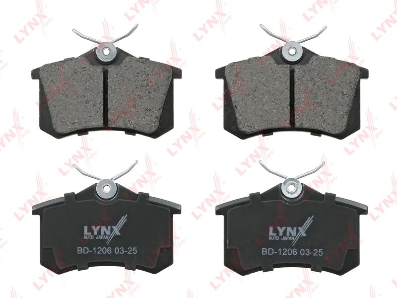 Колодки тормозные дисковые | зад | · LYNXAUTO BD1206