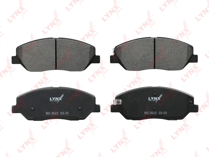 Колодки тормозные дисковые | перед | · LYNXAUTO BD3615