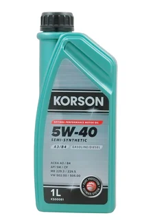 5W-40 SEMI SYNTHETIC A3/B4 1л (полусинт. мотор. масло)