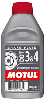 тормозная жидкость  DOT 3&4 Brake Fluid FL 0.5л
