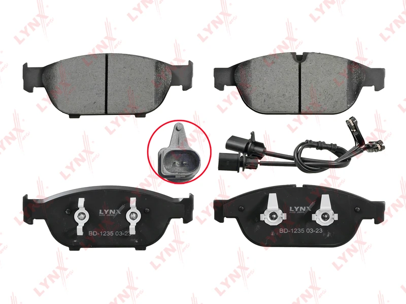 Колодки тормозные дисковые | перед | · LYNXAUTO BD1235