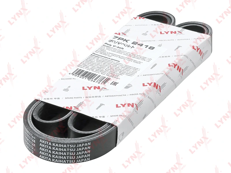 Ремень поликлиновой · LYNXAUTO 7PK2418