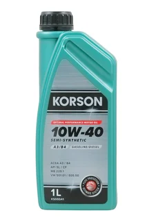 10W 40 SEMI-SYNTHETIC A3/B4 1л (полусинт. мотор. масло)