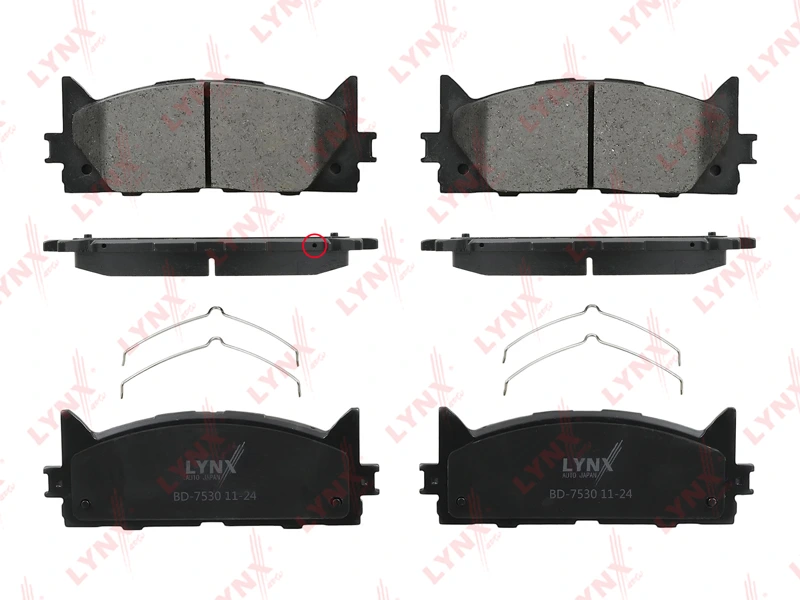 Колодки тормозные дисковые | перед | · LYNXAUTO BD7530