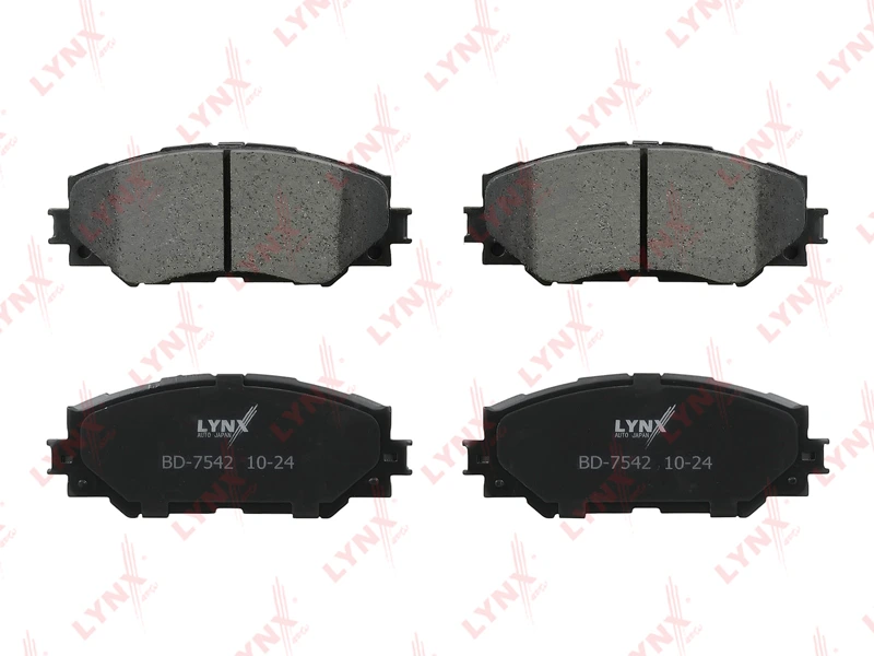 Колодки тормозные дисковые | перед | · LYNXAUTO BD7542