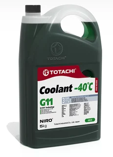 Антифриз, готовый раствор NIRO COOLANT G11 -40°C зелёный 5кг