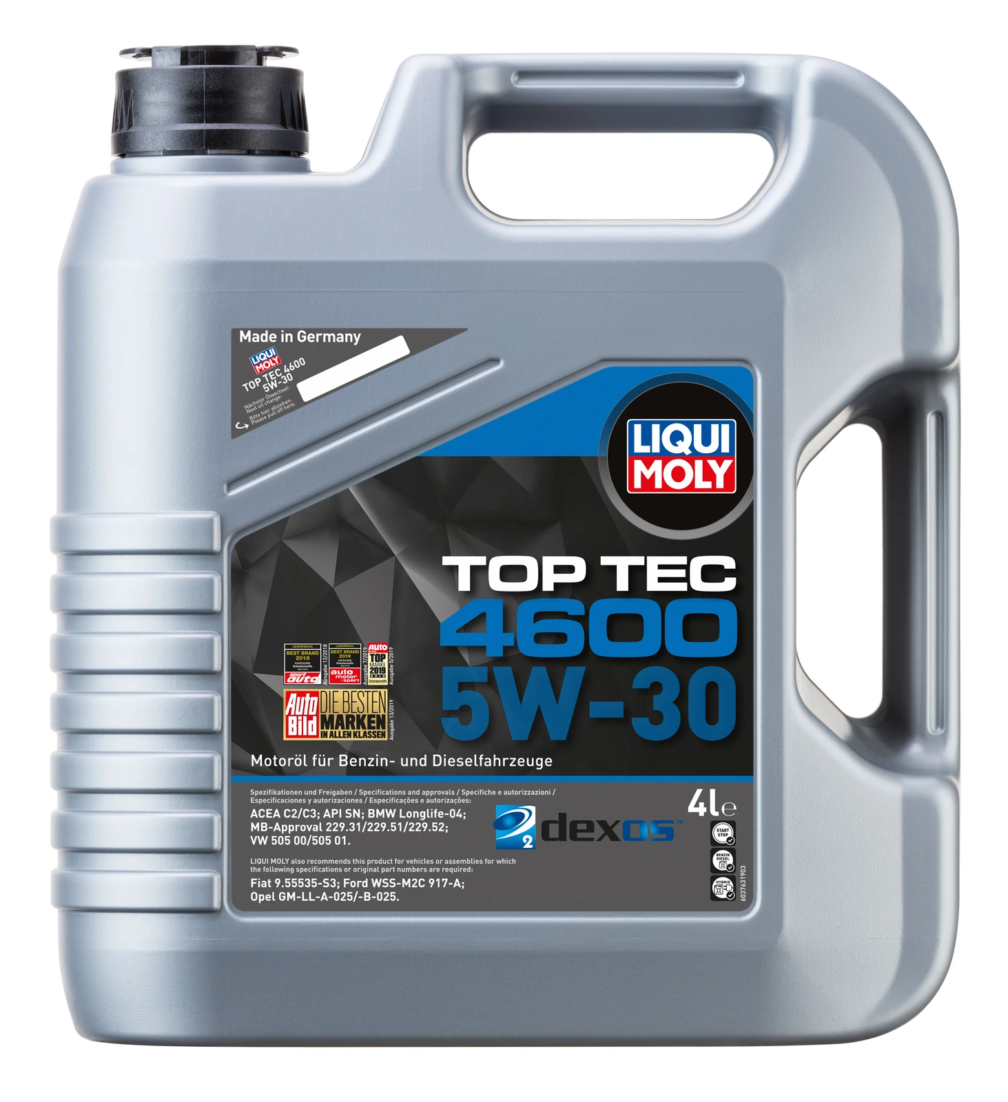 5W-30 Top Tec 4600, 4л (НС-синт.мотор.масло) · LIQUI MOLY 3763