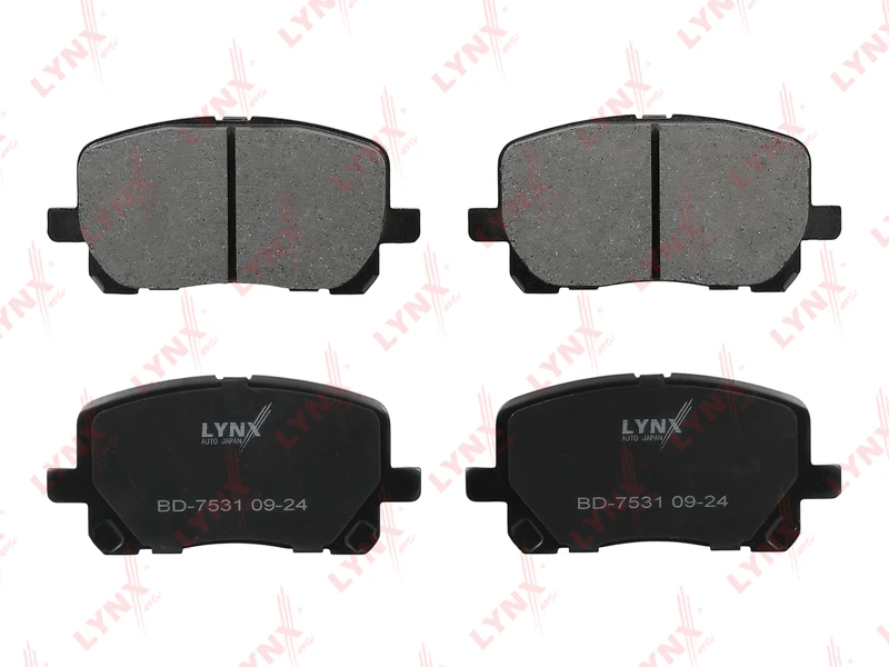 Колодки тормозные дисковые | перед | · LYNXAUTO BD7531
