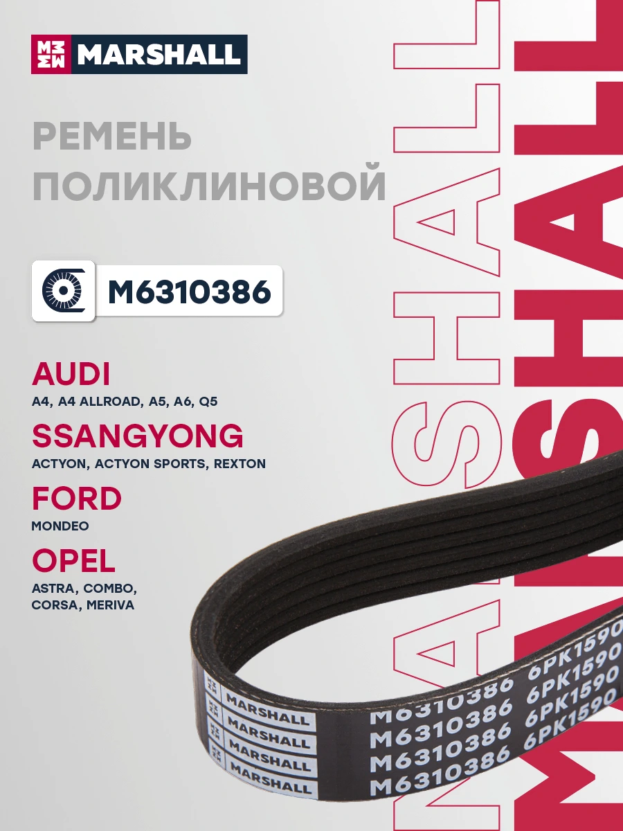 Ремень поликлиновой · MARSHALL M6310386
