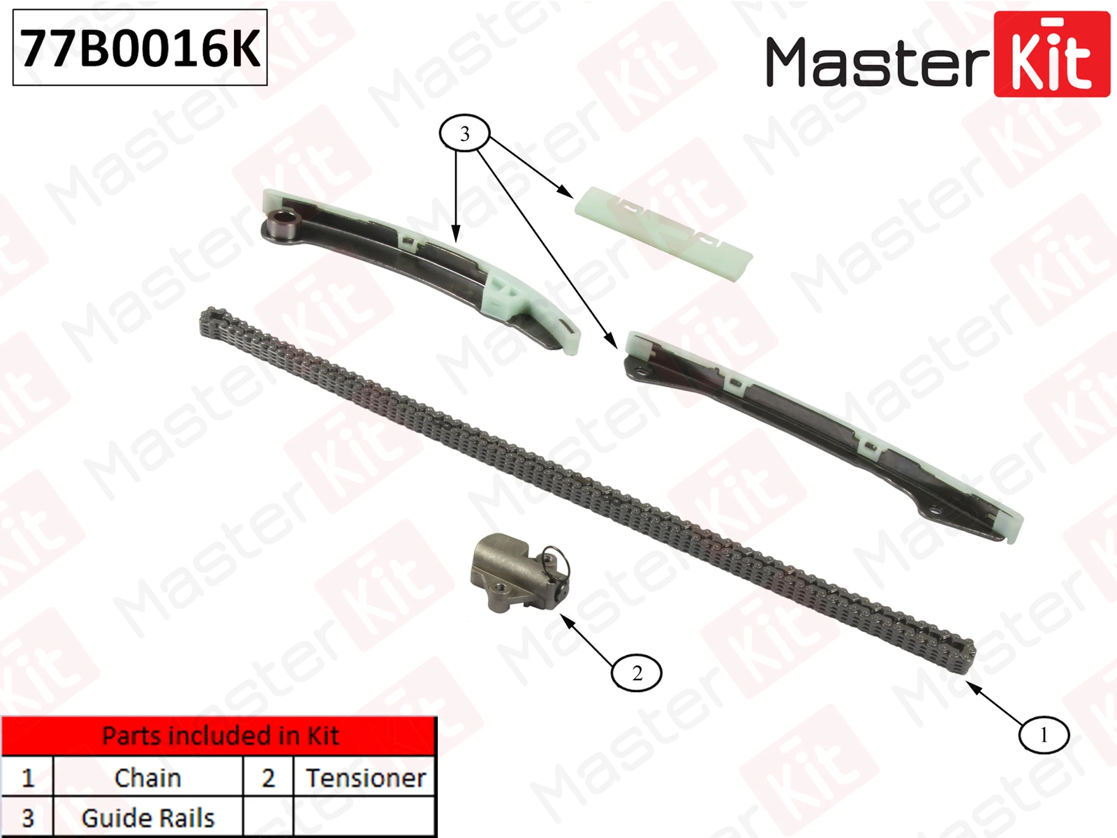 Комплект цепи ГРМ · MASTER KIT 77B0016K
