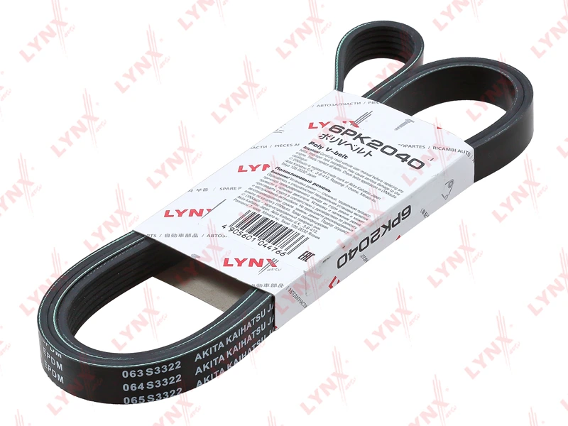 Ремень поликлиновой · LYNXAUTO 6PK2040