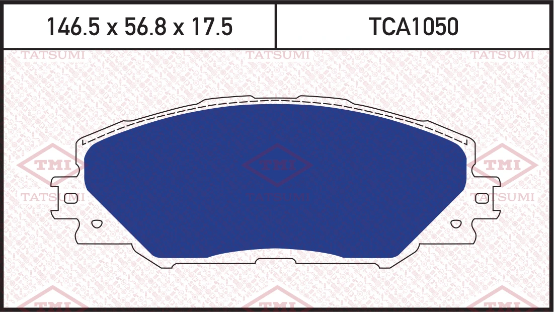 Колодки тормозные дисковые | перед | · TATSUMI TCA1050