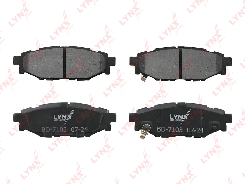 Колодки тормозные дисковые | зад | · LYNXAUTO BD7103