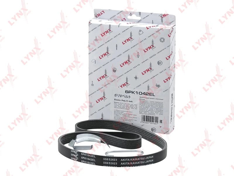 Ремень поликлиновой · LYNXAUTO 6PK1042EL