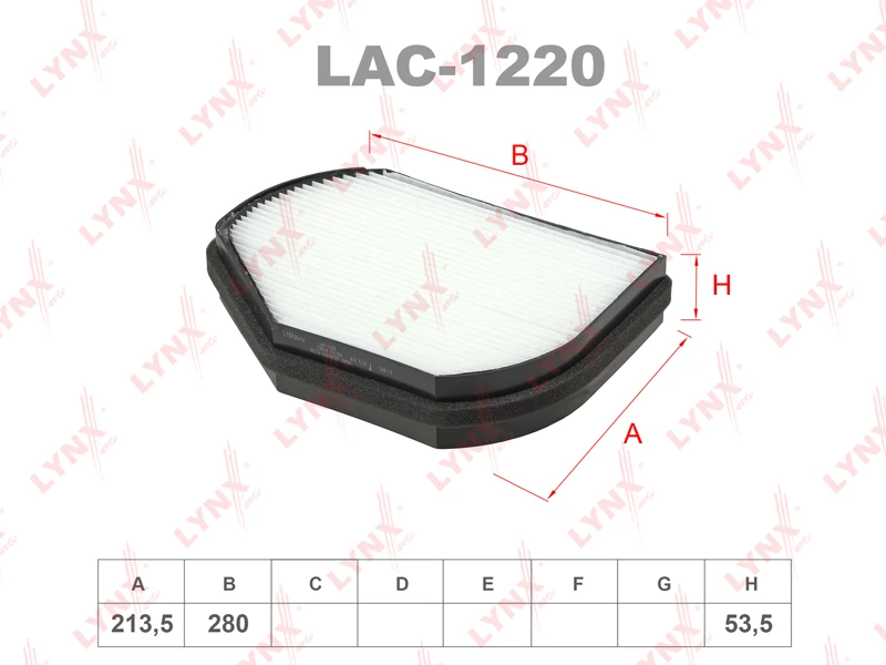 Фильтр салонный · LYNXAUTO LAC1220