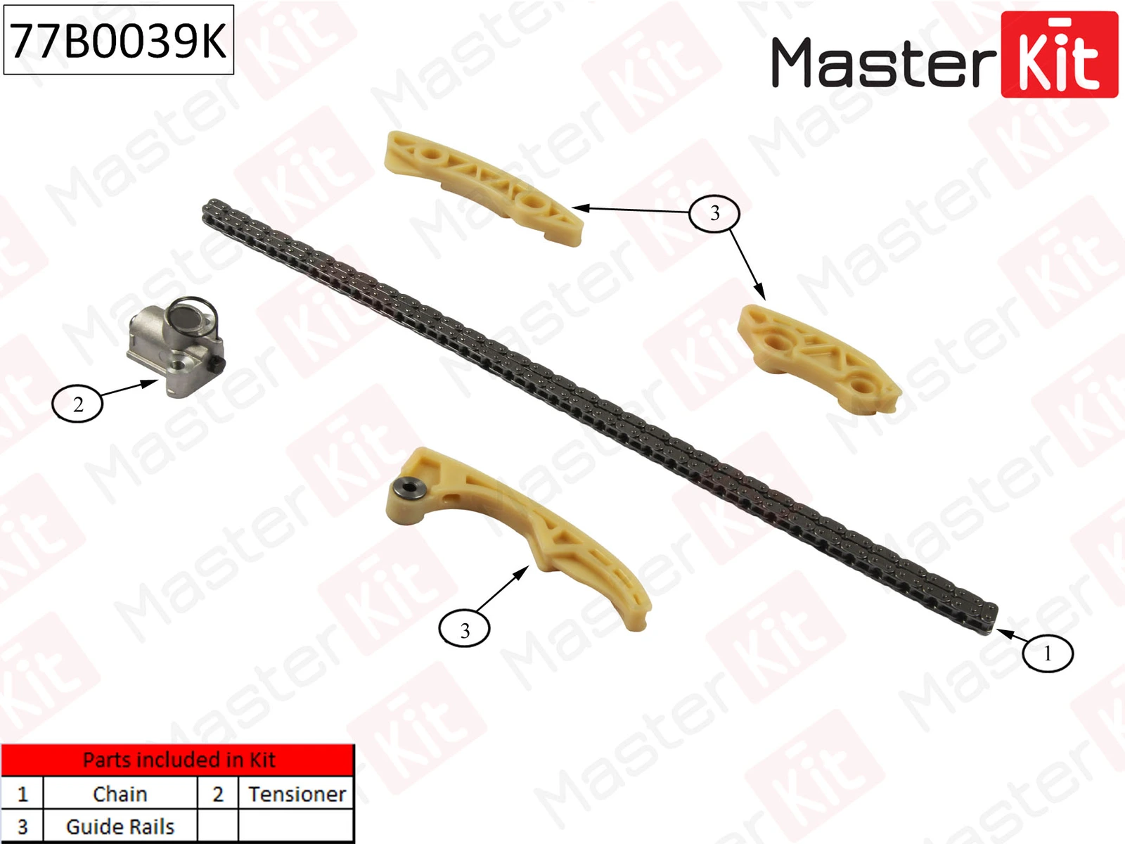 Комплект цепи ГРМ · MASTER KIT 77B0039K