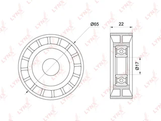 Ролик обводной приводного ремня