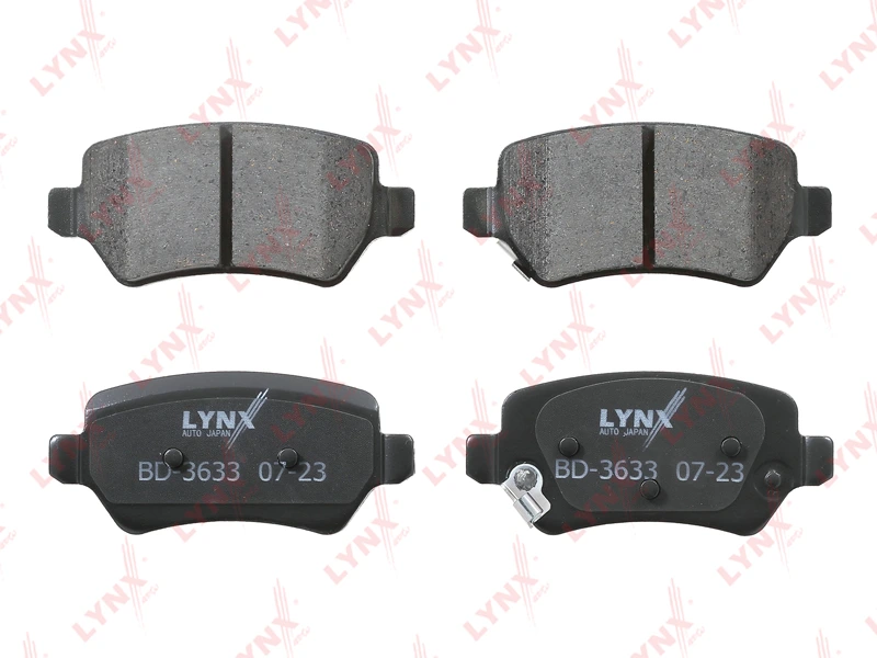 Колодки тормозные дисковые | зад | · LYNXAUTO BD3633