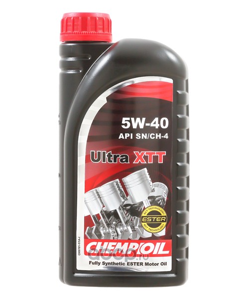 5W-40 Ultra XTT SN/CF(CH-4), A3/B4, 1л (синт. мотор. масло)