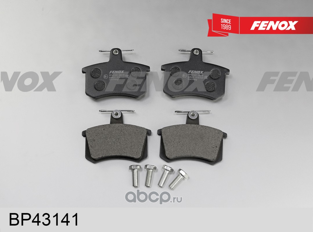Колодки тормозные дисковые | зад прав/лев | · FENOX BP43141