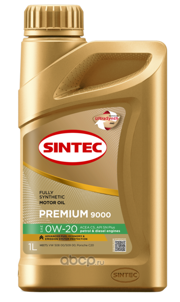 Масло 0W20 Premium 9000 C5 ( 1л) синт.