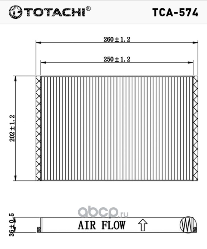 TOTACHI TCA-574 31404959 CU25007