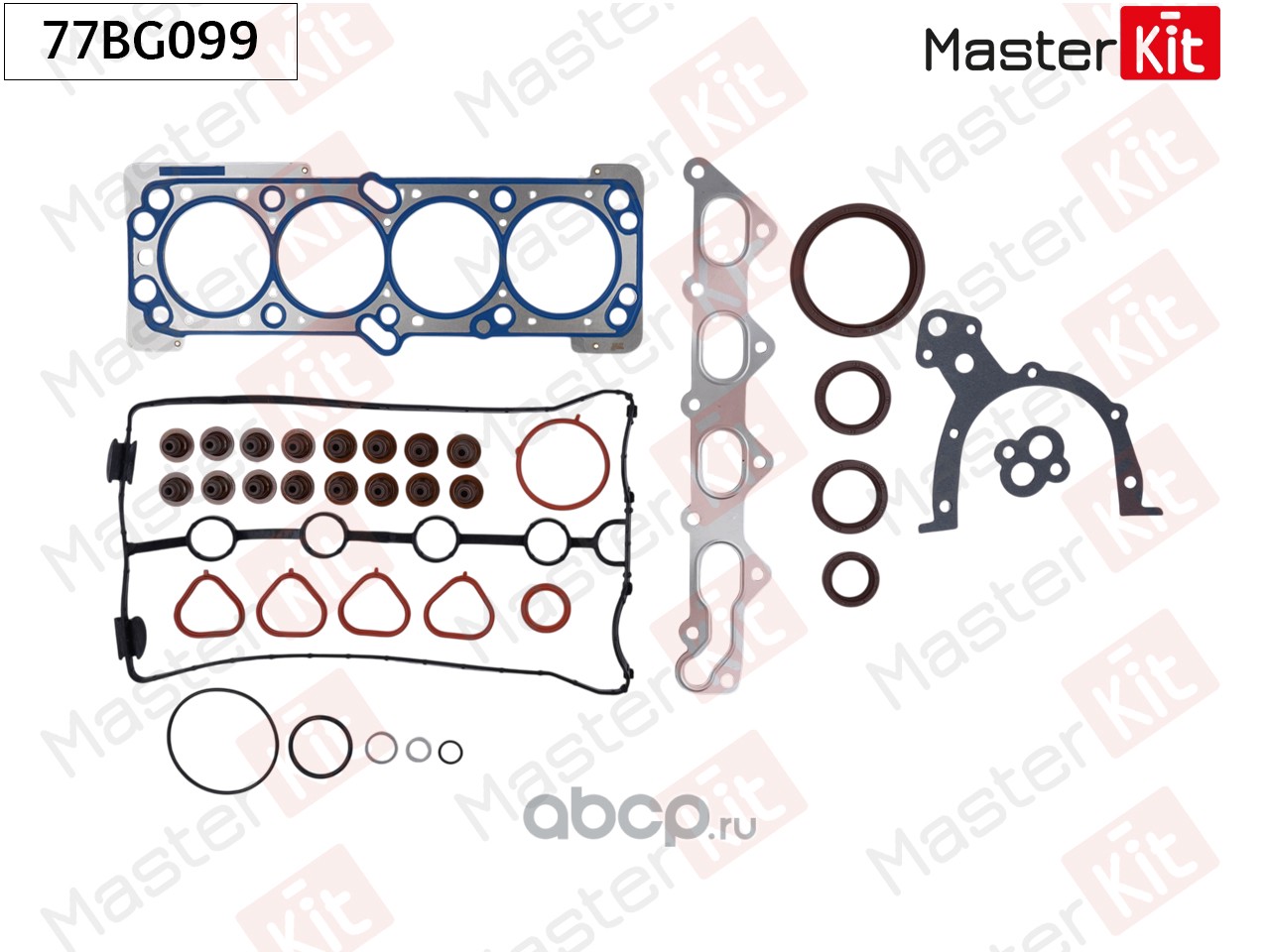 Комплект прокладок двигателя · MASTER KIT 77BG099