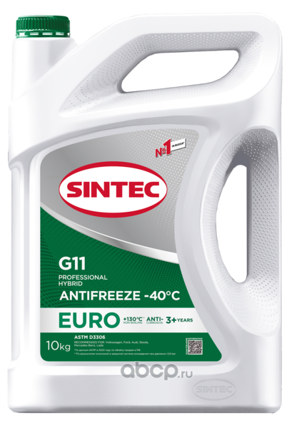 Антифриз Euro G-11 green -40 10кг